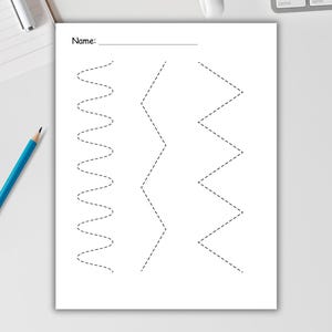 Printable Preschool Line Tracing Worksheets | Trace Lines Pages | Pre ...