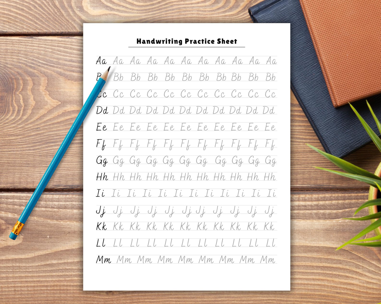 Printable Print Handwriting Worksheets. Uppercase, Lowercase Alphabet ...