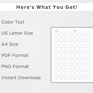 Color Swatch Test Color Swatch Charts. Swatch Test Template. Blank Color Test. Color ...