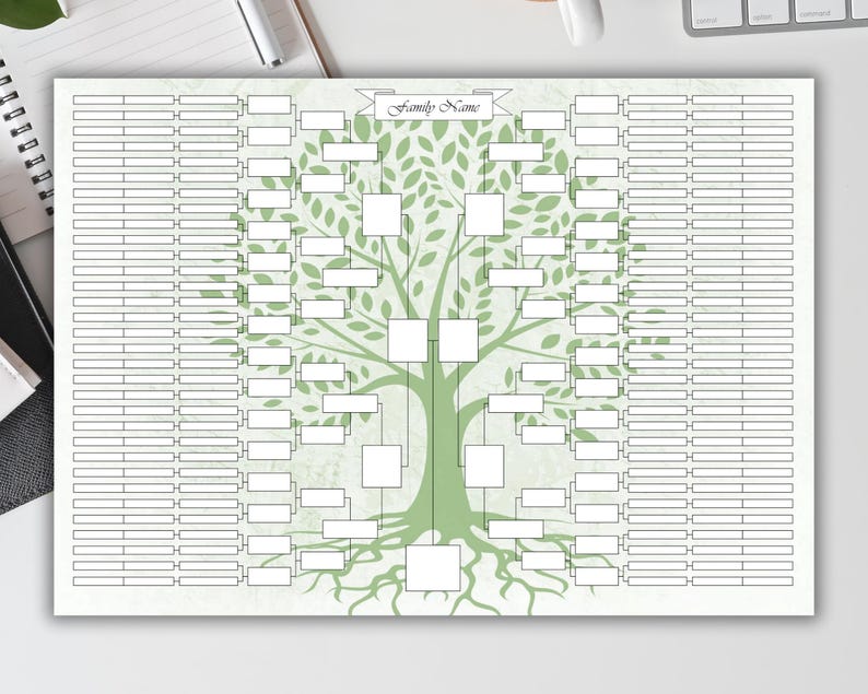 Printable Family Tree Chart 8 Generations. Family Tree Templates