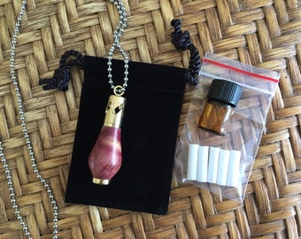 Aromatherapy Necklace - Cedar & Gold