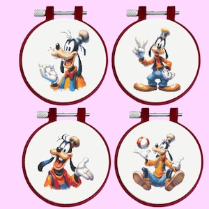 Goofy Cross Stitch Pattern - Instant Download