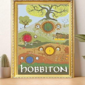 Fantasy Earth Cross Stitch Pattern, Magşc Home Cross Stitch Pattern -  instant download