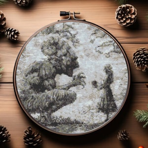 Titan Fighters Cross Stitch Pattern, Anime cross stitch, instant download