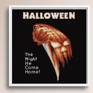 Halloween Cross Stitch Pattern , Michael Myers Cross Stitch Pattern, Horror Movie Cross Stitch Pattern, instant download