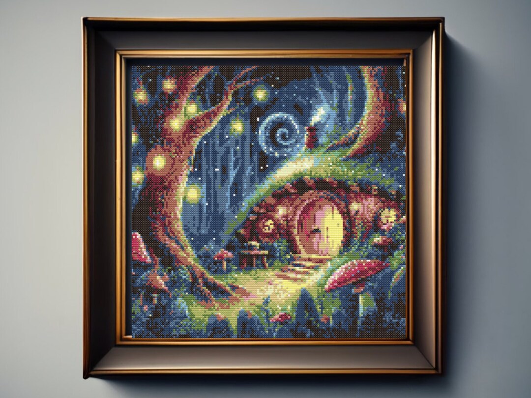 Hobbit House Cross Stitch Pattern, LOTR Cross Stitch Pattern, Instant ...