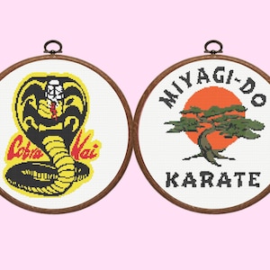 Karate-Schulen Kreuzstichmuster | sofort download