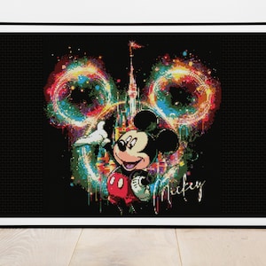 Mickey Mouse Cross Stitch Pattern , instant download