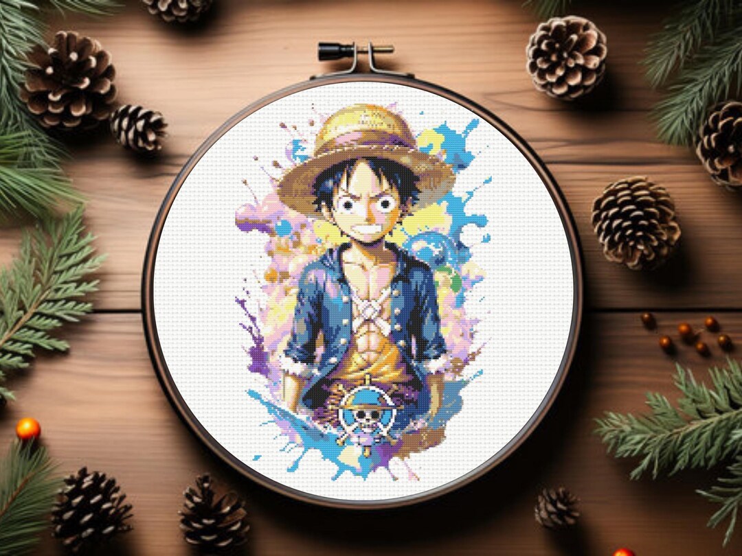 King of the Pirates Cross Stitch Pattern, Anime Cross Stitch