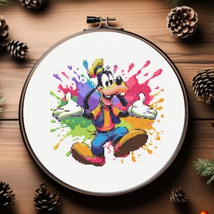 Goofy Cross Stitch Pattern - Instant Download