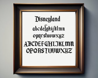 Alphabet Cross Stitch Pattern,  Cross Stitch Letters Pattern, Cross stitch Alphabet, Small, Cross stitch Font, - Instant Download