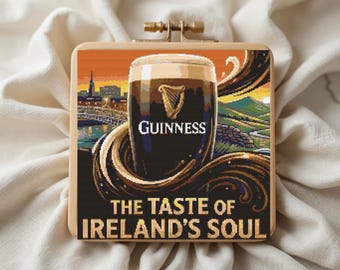 Guinness Cross Stitch Pattern, Dublin Ireland Cross Stitch Pattern, Instant PDF Download
