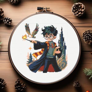 Wizard cross stitch pattern, Magic cross stitch pattern,  instant download