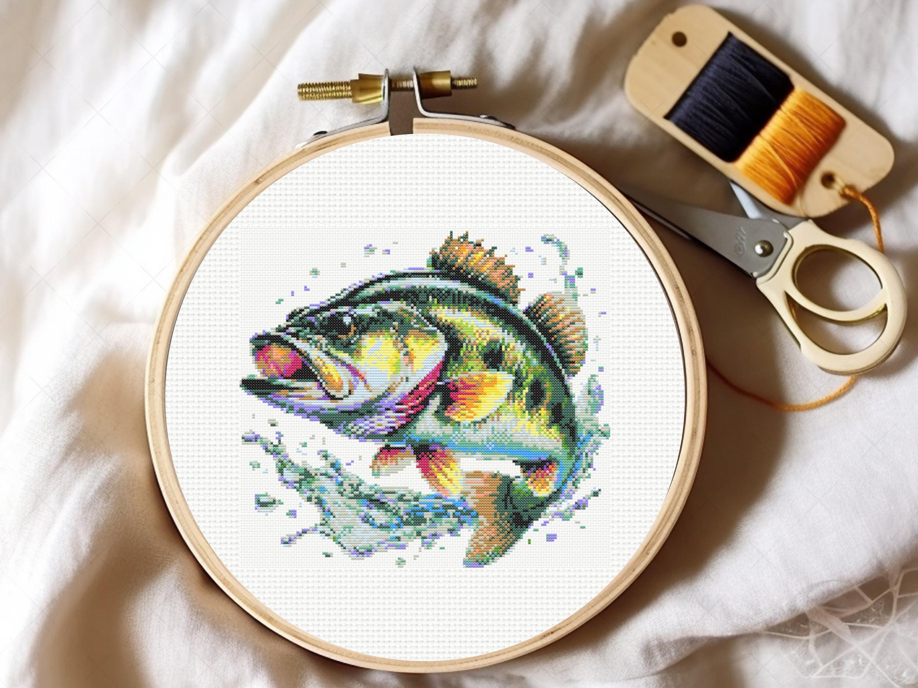 Smallmouth Bass Cross Stitch Pattern , Bass Fish Cross Stitch Pattern, Fish  Cross Stitch Pattern, Instant Download - Etsy, image size:3000x2250