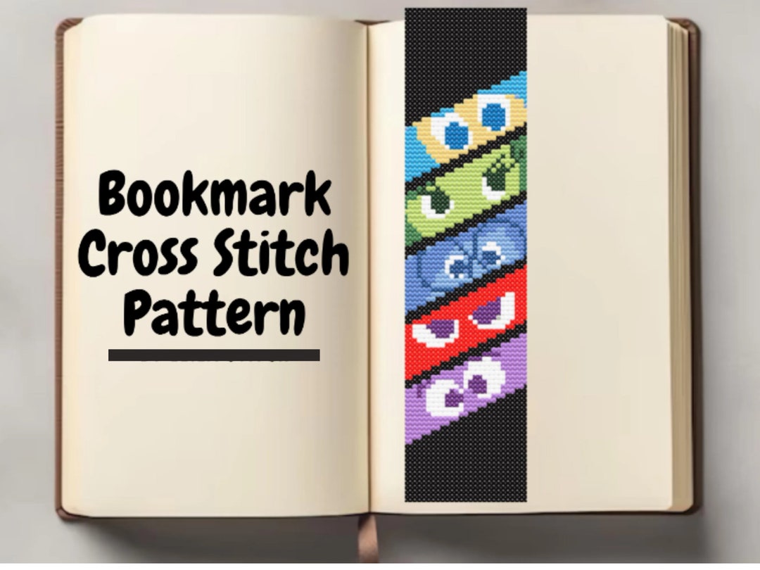 Inside Out Bookmark Cross Stitch Pattern, Instant Download - Etsy