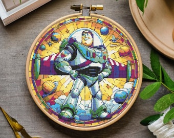 The Space Ranger Cross Stitch Pattern - The Great Toy Adventure Cross Stitch Pattern, instant download