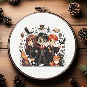 Wizard cross stitch pattern, Magic cross stitch pattern,  instant download