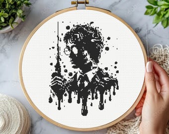 Wizard Stitch Pattern, Magic Cross Stitch Pattern, instant download