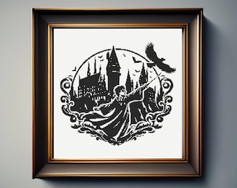 Wizard Stitch Pattern, Magic Cross Stitch Pattern, instant PDF download