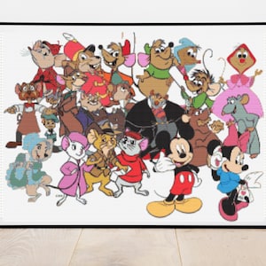 Famous Mouses Cross Stitch Pattern, instant download