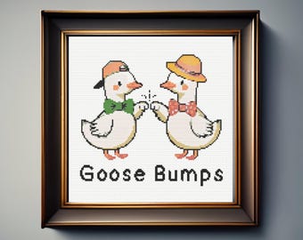 Goose Bump Cross Stitch Pattern, Instant Download