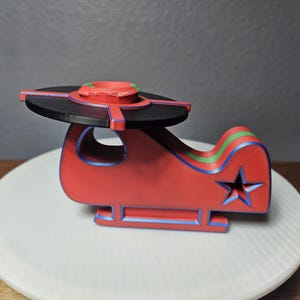 Large Toy Helichopter Multicolor | 3d Printed | Toy Helicopter | Toy Chopper