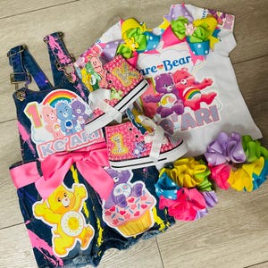 Custom Denim Overall Short Set