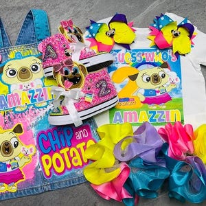 Custom Denim Overall Skirt Set