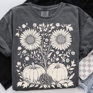 Boho Fall Floral Pumpkin PNG, Autumn Pumpkin Wildflower Leaves, Retro Fall Png, Fall Flower Pumpkin, Fall Leaf Png, Boho Fall Pumpkin