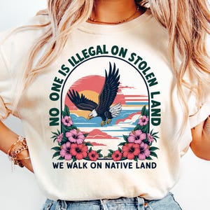 Human Rights Activism PNG  No One Is Illegal On Stolen Land PNG, Anti Racist Png, Pro Immigrant PNG, Equality Shirt, Digital Download