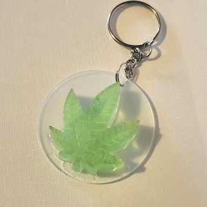 Marijuana Leaf Keychain