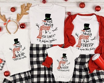Christmas gifts, Most Likely To Sweatshirt ,Holiday 2026 gifts ,Matching sweatshirt, Christmas family tee ,Most likely tees, Holiday hoodie