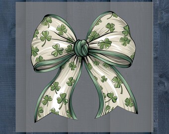 Clover Coquette St Patrick's Day Dtf,Lucky Shamrock,Dtf heat transfer,İron on transfer,Dtf Transfer Sheet,Diy Heat Transfer,Digital print