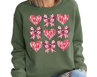 Elegence of Love,Valentines Sweatshirt,Womens Valentines Hearts Sweatshirt,Valentine's Day Shirt,Women's Valentines Day Sweatshirt,Heart