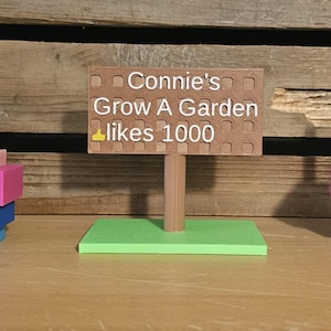 Roblox Grow a Garden Personalised Game Sign