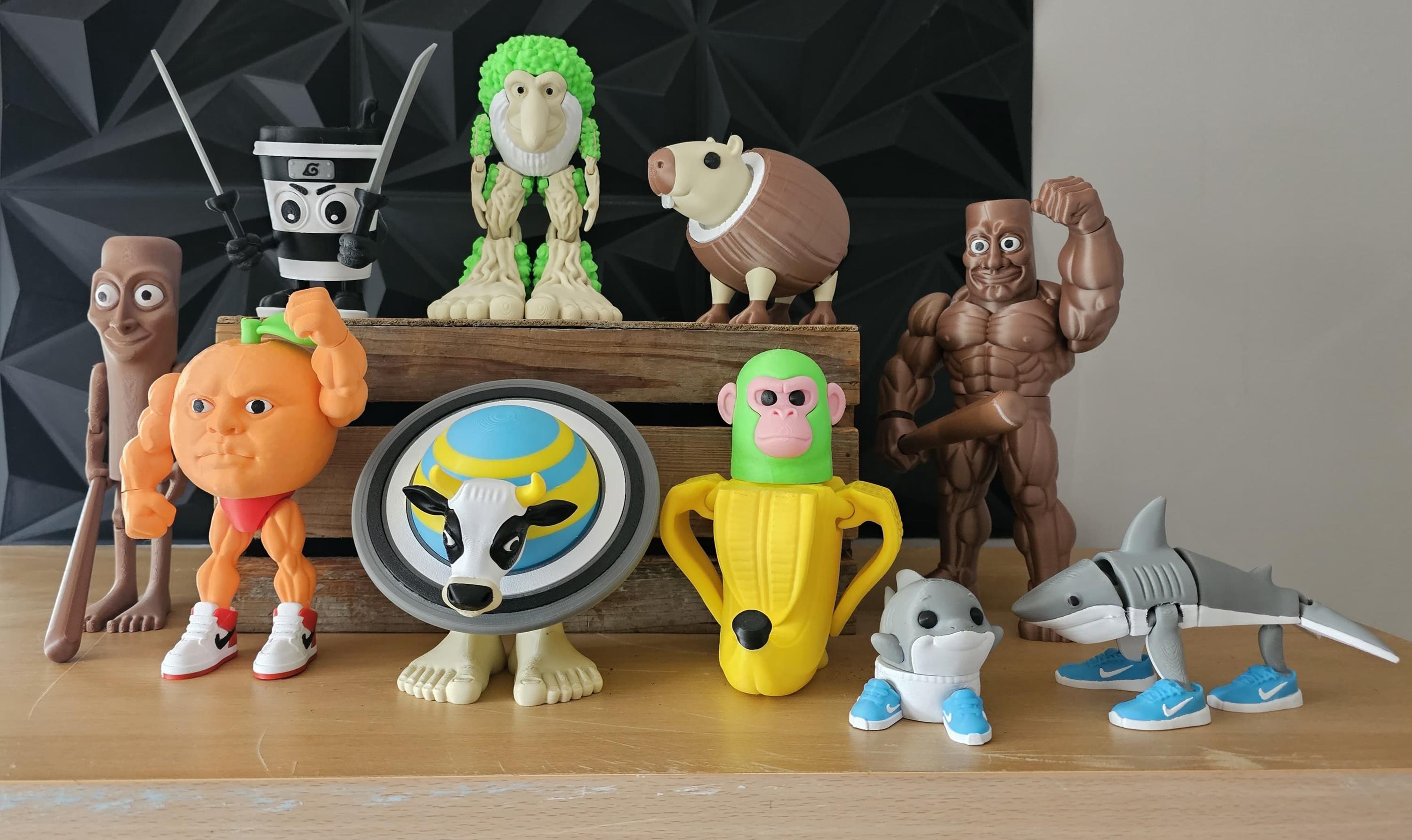 Italian Brainrot Character Figures 3d Printed - Etsy