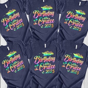 Birthday Cruise 2025 shirts, Birthday Cruise 2025, Cruise shirts,Birthday shirts,Custom Family Cruise Shirts,Birthday Cruise,Holiday shirts,