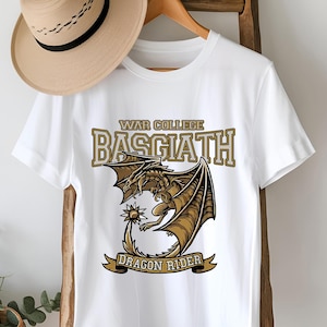 Basgiath War College Shirt,Basgiath War College Tee,Bookish Shirt Fourth Wing Fan Gift, Comfort Colors Dragon Rider Shirt