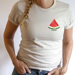 Freedom Watermelon Shirt, Stand With Gaza Tee, Free Palestine Shirt, Protest Tee, You Will Never Walk Alone