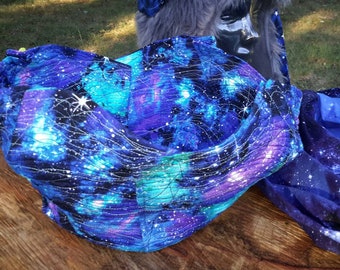 Universe Vessel Large Quilted Bowl Useful Art Textile Black Hole Motif by artdesignsbydanielle NEW Free Shipping