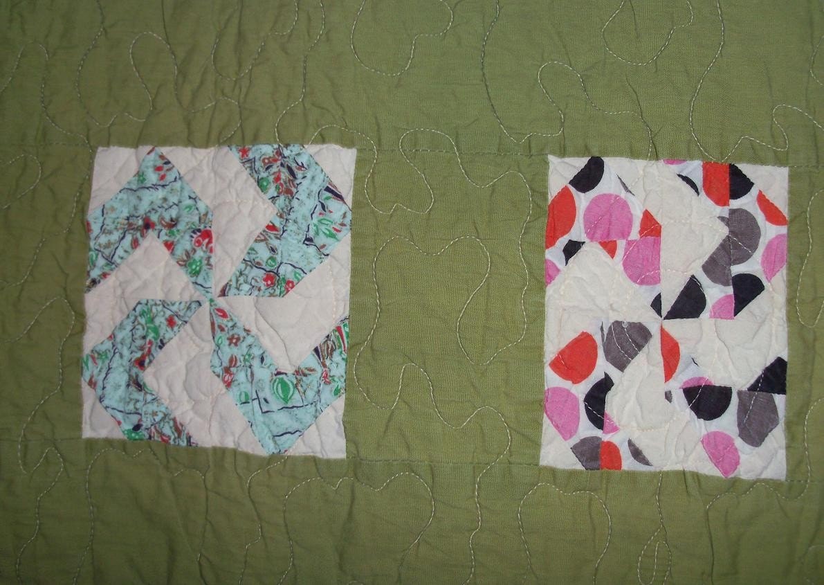 Quilt Primitive Masculine Intricate Pinwheels Olive Sashing & Treasury ...