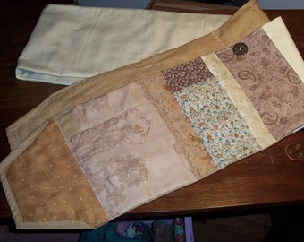 Art Scarf Headware Versatile in Neutrals
