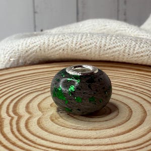 Large-hole resin bead with animal hair image 6
