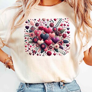 Valentine Day Heart and Flowers png, Valentine png, Valentines day Png, xoxo png, valentine png designs, Coquette Valentine Png Trendy Vday