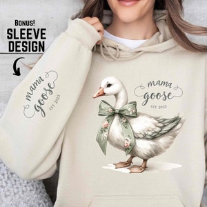 Mama Goose PNG, New Mama est 2025, New Mom Shirt PNG, Mother's Day Gift Design, Girl Boy Mama PNG, Newborn Mom Sublimation, Baby Goose png