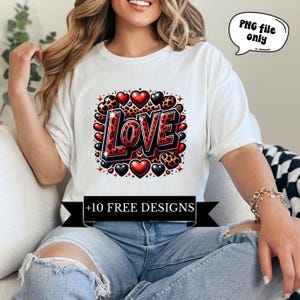 Valentine's Day love png sublimation design download, love Valentine png, Valentine's Day png, western love png, sublimate designs download