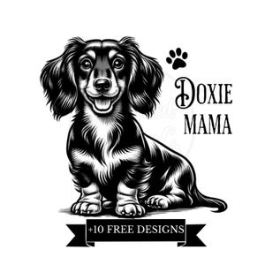 Doxie Mama Png, Dachshund Png, Dog Mom Gift, Dachshund Lover, Gift, Wiener Png, Sausage Dog, clipart Doxie, Dachshund Mom PNG