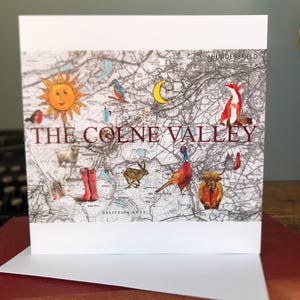 De Colne Valley-kaartkaart: blanco voor je bericht