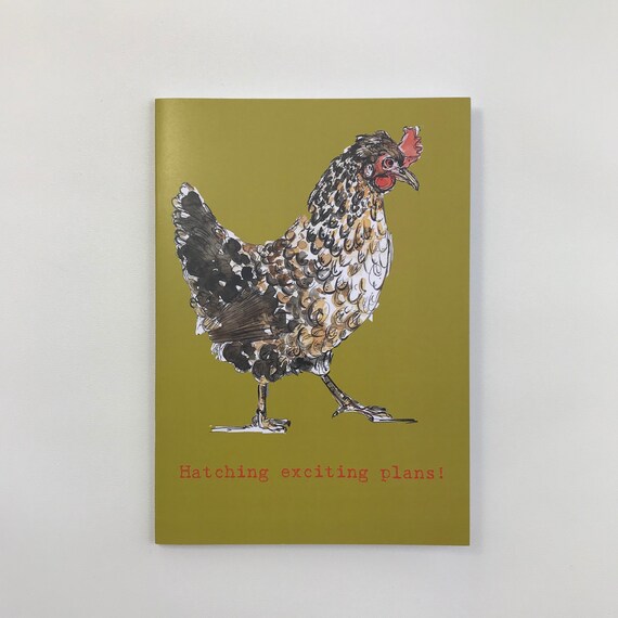 Arty Note Plain Note Book - Hatching e(gg)citing plans - plain