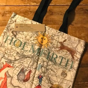 Holmfirth Arty  Map (huddersfield) Tote Bag